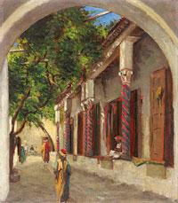 Johann Georg Grimm Arabische Gasse . oil painting image
